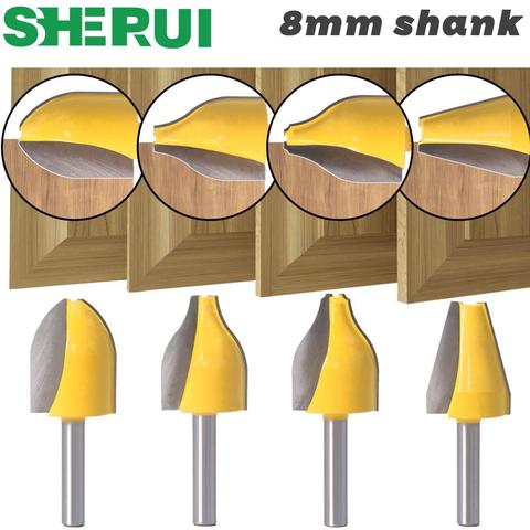 SHERUI 1PC 8mm Shank Panel Raiser Router Bit - Vertical - Ogee Bead - cutter woodworking bits wood milling cutter ► Photo 1/6