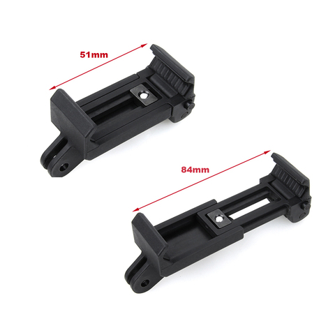 Gopro Adjustable Selfie Stick Phone Clip Go Pro Accessories Mount Assembly Clip 51-84mm Holder For iPhone 6 7 8 9 xiaomi samsung ► Photo 1/6