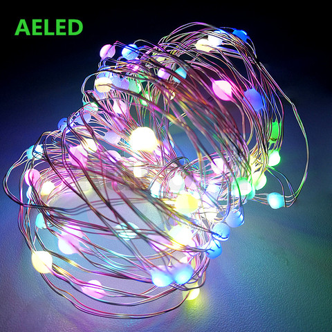 10M Christmas Wedding Party Decoration Light WS2812B SK6812 Pixels RGB 100 LED Fairy String Addressable Individually USB DC5V ► Photo 1/6