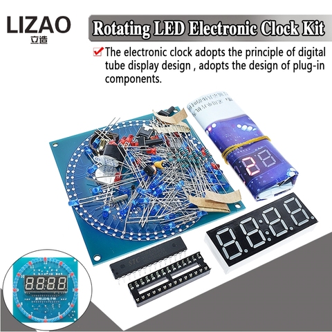 DS1302 Rotating LED Display Alarm Electronic Clock Module DIY KIT LED Temperature Display ► Photo 1/6