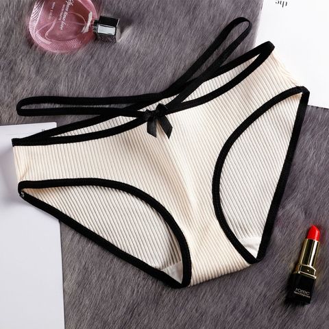 Sexy Ladies Cotton Mesh Transparent Panties Thongs String lingerie Fashion Low-Rise Women Underwear Seamless Briefs 1pcs AFQ0228 ► Photo 1/6