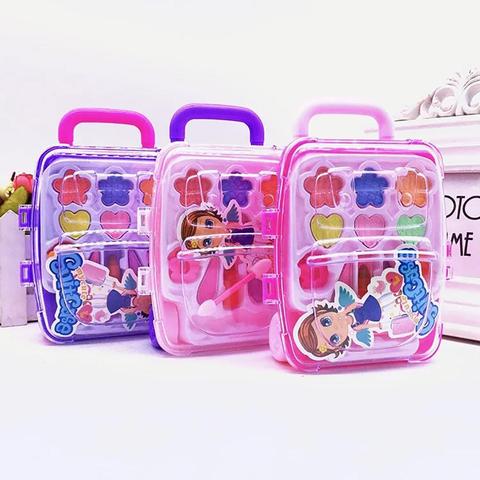 Cute Princess Pretend Makeup Set Cosmetics Simulation Kids Girls Children Toy Fashion makeup kit for kids, make them happy. ► Photo 1/6