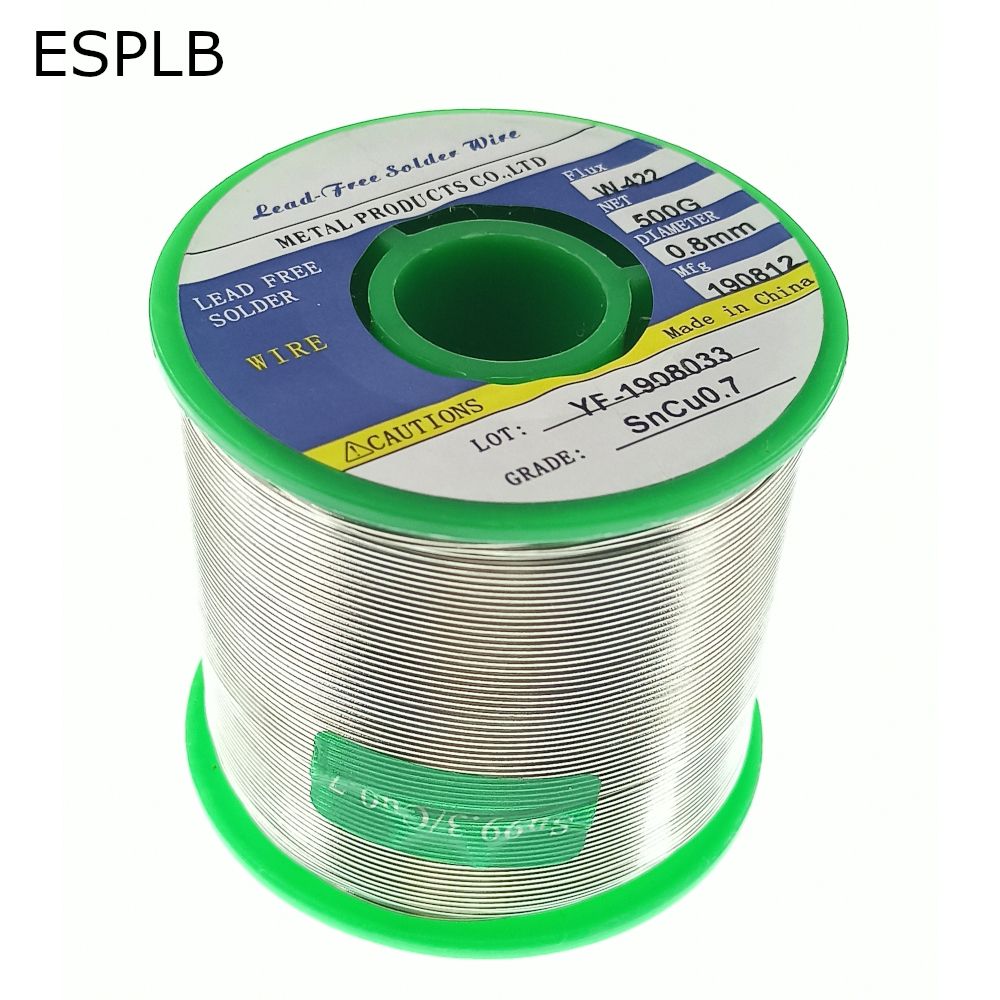 ESPLB 500G 0.5/0.6/0.8/1.0/1.2/1.5/2.0mm Lead Free Solder Wire Tin Welding Soldering Iron Rosin Core Solder Sn99.3 Cu0.7 ► Photo 1/3