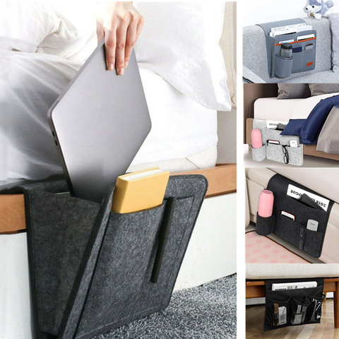 Bedside Storage Organizer Hanging Caddy Bed Holder Pockets Bed Pocket Sofa Organizer Pockets Book Felt Bed Holder Pockets ► Photo 1/6