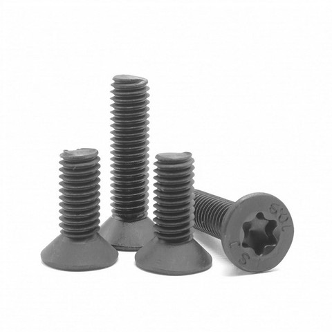 5-50PCS m2 m2.5 m3 m4 M5 M6 M8 Six lobe steel with black grade 10.9 torx countersunk head  screw screws ► Photo 1/3