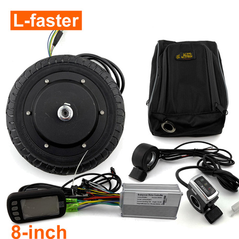 36V 350W 8 INCH ELECTRIC SCOOTER BRUSHLESS HUB MOTOR KIT CAN WITH LCD DISPLAY WUXING THROTTLE DIY ELECTRIC SCOOTER TOWN 7 XL ► Photo 1/6