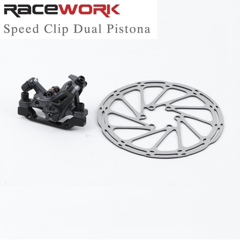 Bicycle Disc Brake Caliper Dual Piston Mechanical Disc Brake MTB Bike Brake Caliper Two sides braking force with 160mm Rotor ► Photo 1/6