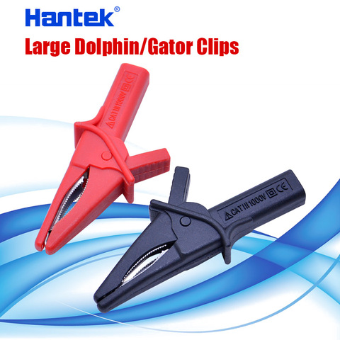 Gator Clips Fitting of DSO3064  (HT18A)  Large Dolphin Gator Clip for Oscilloscope Red + Black Oscilloscope Accessory ► Photo 1/5
