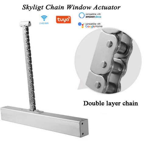 AC 600mm Travel length Chain Driven Smart Window Actuator Automatic Open Window Automation Skylight Casement Remote control ► Photo 1/4