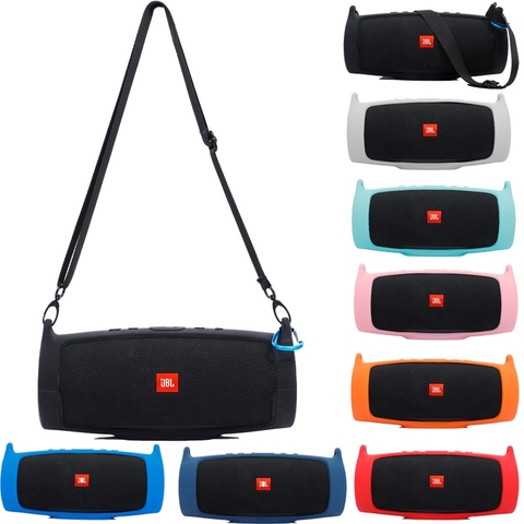 Newest Outdoor Travel Silicone Case Cover Skin With Strap Carabiner for JBL Charge 4 Portable Wireless Bluetooth Speaker ► Photo 1/6