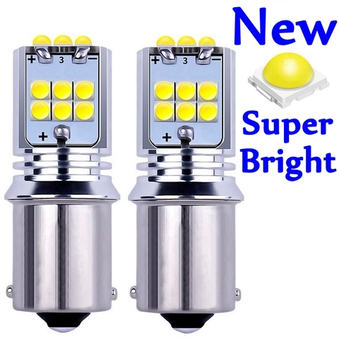 2PCS 1156 BA15s 7506 P21W R10W Super Bright LED Car Tail Brake Light Turn Signal Lamp Auto Reverse Bulb Daytime Running Light ► Photo 1/6