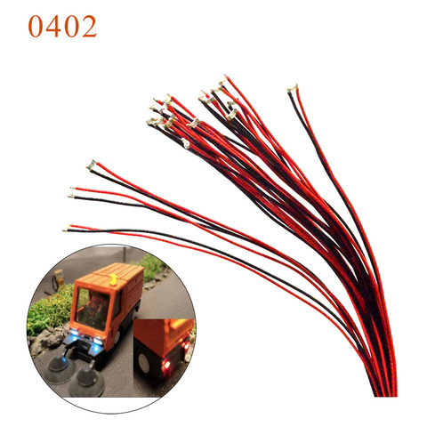 Wired Led SMD 12V 0402 Led Lamp Models Train Pre-soldered Micro Litz For Train Railway Landscape Lighting ► Photo 1/6