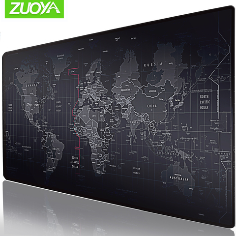 Extra Large Mousepad Natural Rubber Mouse Pad Old World Map Anti-slip Gaming Mouse Mat with Locking Edge for game gamer ► Photo 1/6