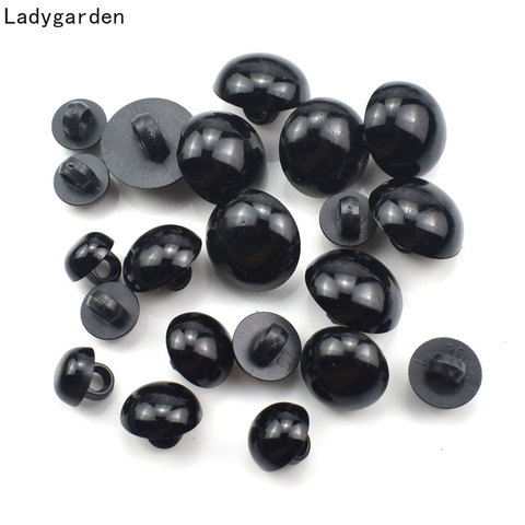 6-30MM Solid Eyes Black Plastic Safety Eyes for Bear Doll Puppet Plush Animal Doll Toy Eye Nose Animal Sewing Button Accessories ► Photo 1/6