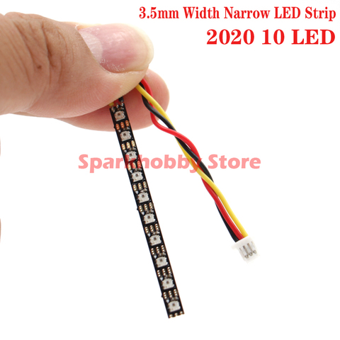 3,5mm de ancho WS2812 Placa de tira flexible Chip 5V con 10 2022 LED RGB IC incorporado 50mm de longitud para carreras Whoop FPV ► Photo 1/5