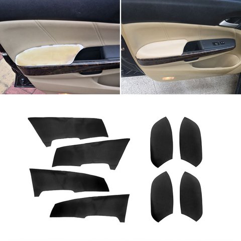 Soft Leather Door Panels Cover For Honda Accord 8th Gen 2008 2009 2010 2011 2012 Car Door Armrest Panel Cover Sticker Trim ► Photo 1/6