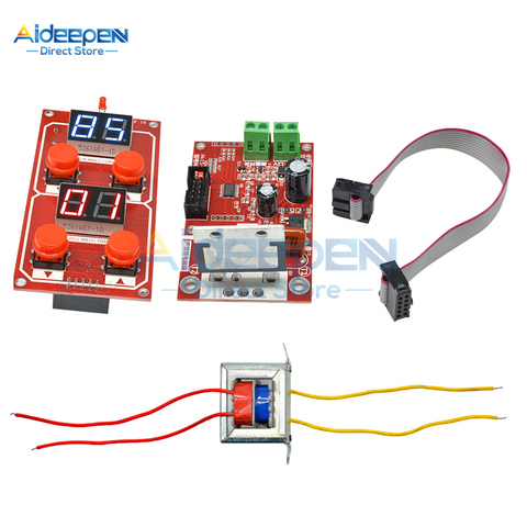 1Set NY-D04 100A 40A Dual Display Spot Welding Machine Control Board With AC 220V/110V to AC 9V Transformer Adjust Time Current ► Photo 1/6