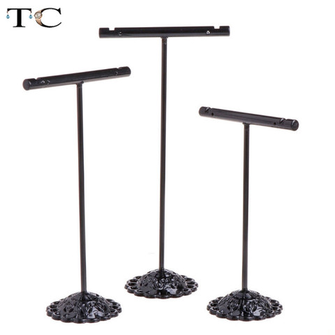 3pcs/lot Stainless Steel Tree T Bar Earrings Stand Holder Jewelry Rack Display Organizer Storage Showcase ► Photo 1/6