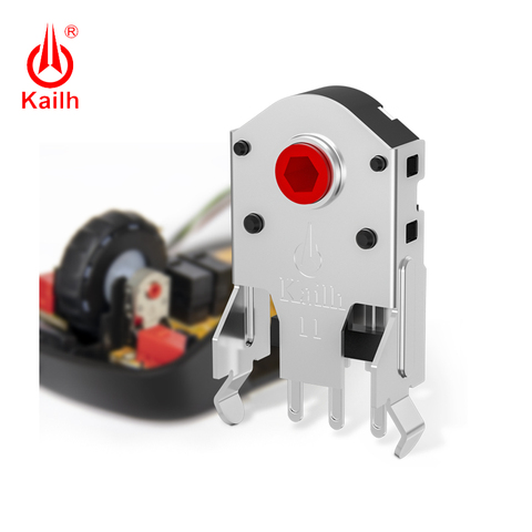 Kailh 9/10/11/12mm Rotary Mouse Scroll Wheel Encoder with 1.74 mm hole mark,15-30 g force for PC Mouse alps encoder dust-free ► Photo 1/3