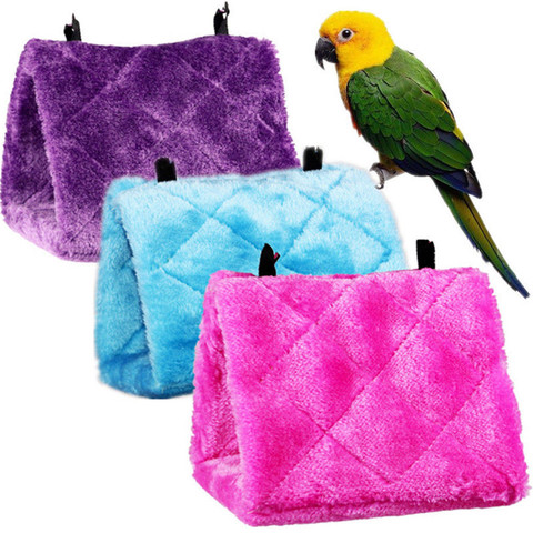2022 Bird Nest Warm Soft Bird Hammock Bird Snuggle Hut Parrot Nest Hanging Hut Tent for Parrots Budgies ► Photo 1/6