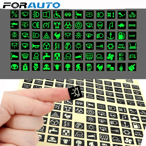 FORAUTO PVC Luminous Car Sticker Circuit Panel Pattern Decal Switches Relay Decoration Rocker Switch Label ► Photo 1/6