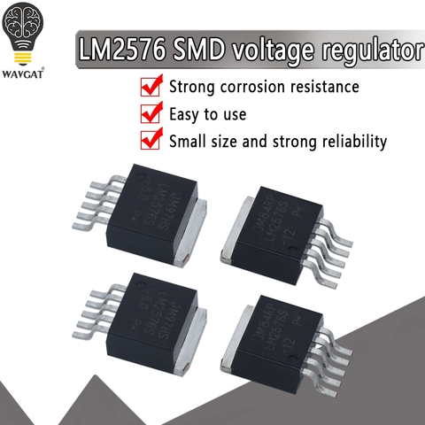 5PCS DC to DC Converter LM2577S-ADJ LM2575HVS-5.0 LM2596S-5.0 LM2596S-ADJ LM2576S-5.0 LM2576S-ADJ TO-263 LM2596 LM2576 ► Photo 1/6