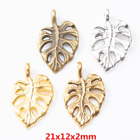 40pcs Vintage leaf zinc alloy charms pendant DIY Bracelet Necklace metal jewelry accessories 81 accessories 8131 ► Photo 1/5