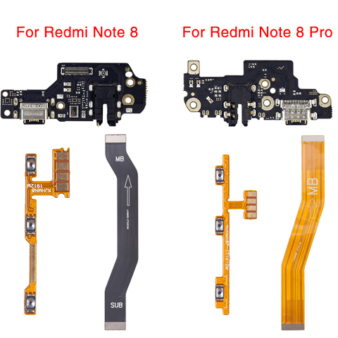 1pcs USB Charger Charging Port Dock Connector For Xiaomi Redmi Note 8 Pro Main Motherboard Connector Flex Power Volume ► Photo 1/6