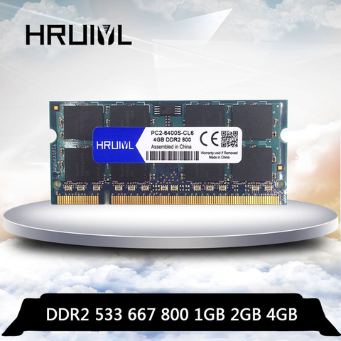 Notebook Memory Ram SO-DIMM DDR2 4GB 2GB 1GB PC2-4200S PC2-5300S PC2-6400S DDR 2 1G 2G 4G 533Mhz 667MHZ 800MHZ Laptop Memoria ► Photo 1/6