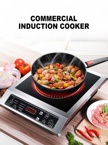 Household Cooking Unit Induction Cooker Electric Stove Panel Stir-fried Stove Hot Pot Soup Furnace 3500W Cooker Induction ► Photo 1/6