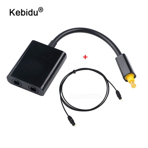 kebidu 1M Mini USB Digital Toslink Optical Fiber Cable Male to Male with Audio 1 to 2 Female Splitter Adapter Micro Usb Cable ► Photo 1/6