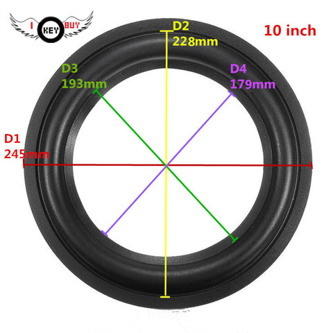 2 Pieces/lot 10 Inch Speaker Foam Surround Subwoofer Woofer Speaker Repair DIY Part Sponge Ring Side ► Photo 1/4