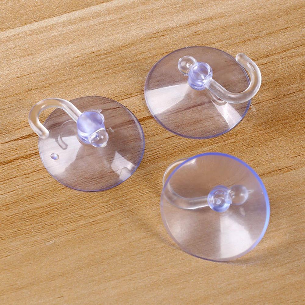 5pcs Glass Window Wall Hooks Hanger Strong Suction Cups Suckers Kitchen Bathroom