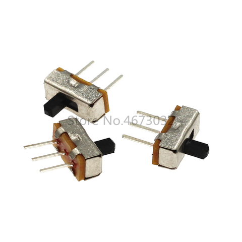 20pcs Toggle switch SS12D00 DIP Slide switch 3Pins SS12D00G3 The power switch hand shank 3mm ► Photo 1/4