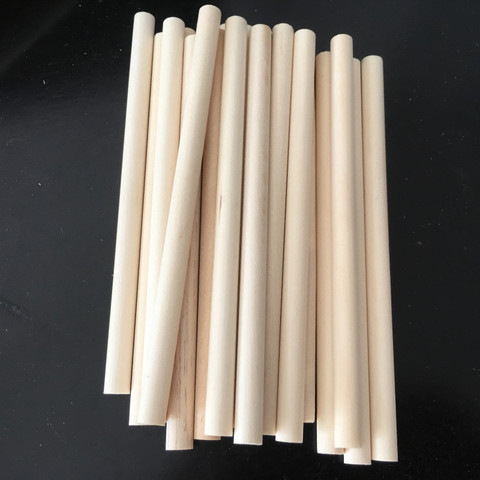 10 wooden sticks DIY wooden crafts jewelry clothes accessories wooden tools 0.8 cm * 14 cm tree sticks ► Photo 1/6
