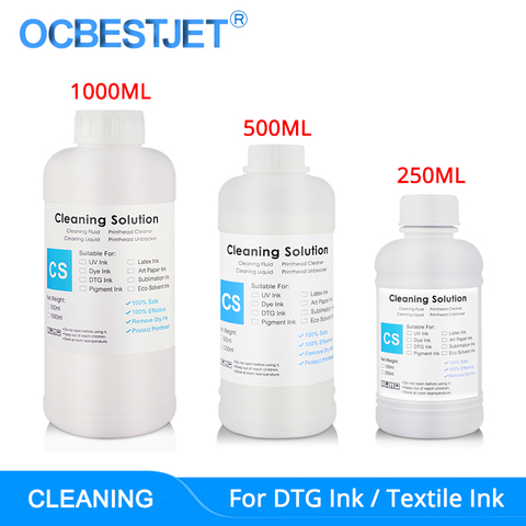 DTG Ink Textile InK Garment Ink Cleaning Liquid Cleaning Fluid Printhead Cleaning Solution DTG Ink Cleaner (3 Capacity Options) ► Photo 1/1