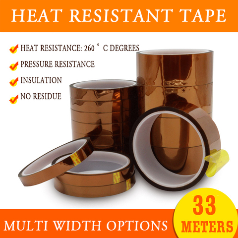 2 Rolls Heat Resistant Tape for 3d Sublimation Heat Press 3mm/5mm*33m Thermal Tape ► Photo 1/6
