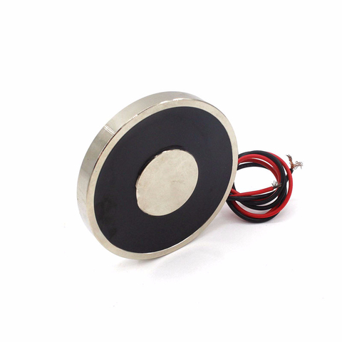 70/9 Holding Electric Sucker Electromagnet Solenoid Magnet Dc 12v 24v Suction-cup Cylindrical Lifting 30kg Suction Plate Metal ► Photo 1/6