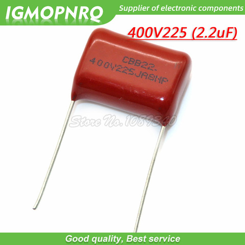 10PCS 400V225J 2.2UF Pitch 20M  225J400V 225 400V 2200PF CBB 400V225J-P20 Polypropylene film capacitor ► Photo 1/1