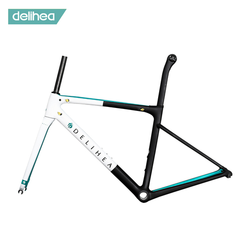 DELIHEA 2022 REST White Carbon Disc Bike Frame Rim Brake Disc Brake Quality Carbon Road Bike Frame ► Photo 1/1