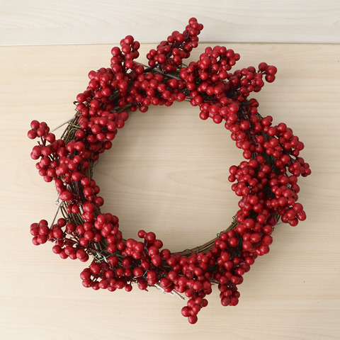 5pcs Artificial Berry Decorative Berries DIY Christmas Wreath Accessories Fake Red berries Christmas Decoration For Home ► Photo 1/6