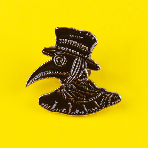 Punk Animal Brooch Doctor Schnabel Badges on Backpack Set Badges for Clothes Enamel Pins for Backpacks Bag Lapel Pin Accessories ► Photo 1/6