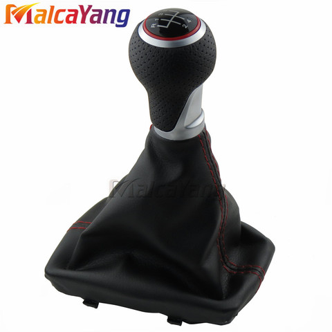 5 6 Speed Car MT Gear Shift Knob Gaiter Boot Cover For AU-DI A4 S4 B8 8K A5 8T Q5 8R S-Line 2007-2015 ► Photo 1/6