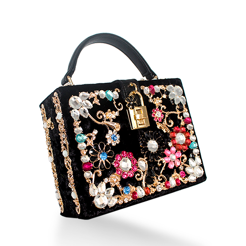 QMXO Red Roses Black Floral Handbags and Purse for Women Tote Bag Large  Capacity Top Handle Shopper Shoulder Bag