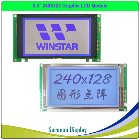 Brand New & Original WINSTAR WG240128A 240128 240*128 Graphic Matrix LCD Module Display Screen Panel with LED Backlight ► Photo 1/6