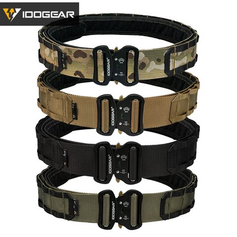 IDOGEAR Tactical 2 inch Belt Combat Quick Release Buckle MOLLE Military Hunting Airsoft Mens Belt Durable Outdoor Wargame 3414 ► Photo 1/6