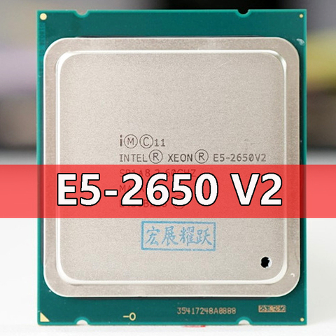 Intel Xeon Processor E5-2650 V2  E5 2650 V2  CPU 2.6 LGA 2011 SR1A8 Octa Core Desktop processor e5 2650V2 100% normal work ► Photo 1/2