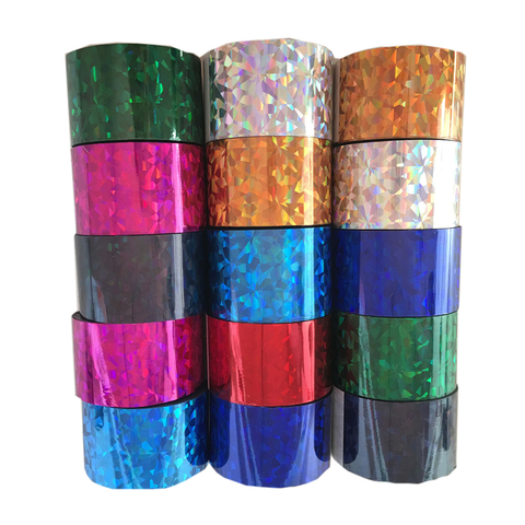 1 Roll Holographic Nail Foil Roll Chameleon Colorful Transfer Nail Stickers 120m*4cm Nail Art Decals Wholsale Manicure Design ► Photo 1/6