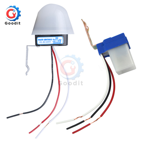 Waterproof Sensitive Auto Photo Switch AS-20 DC 12V AC 110V 220V 10A On/Off Photocell Street Light Switch Sensor Switch Tools ► Photo 1/6