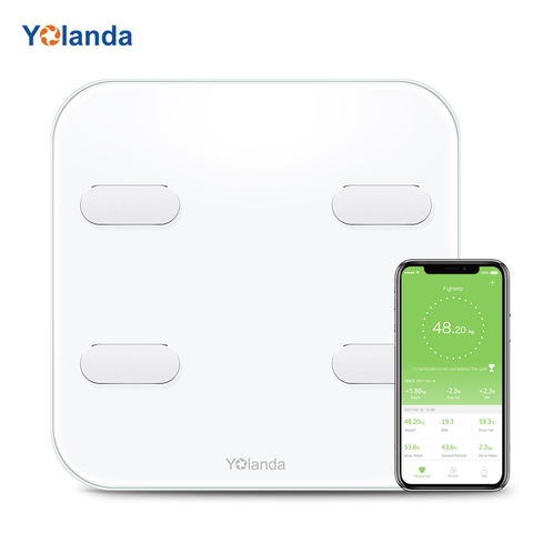 Yolanda CS20A WiFi+Bluetooth Body Fat Scale Smart Electronic Digital Weight Scale 14 Body Composition APP Unlimited Users Scale ► Photo 1/6